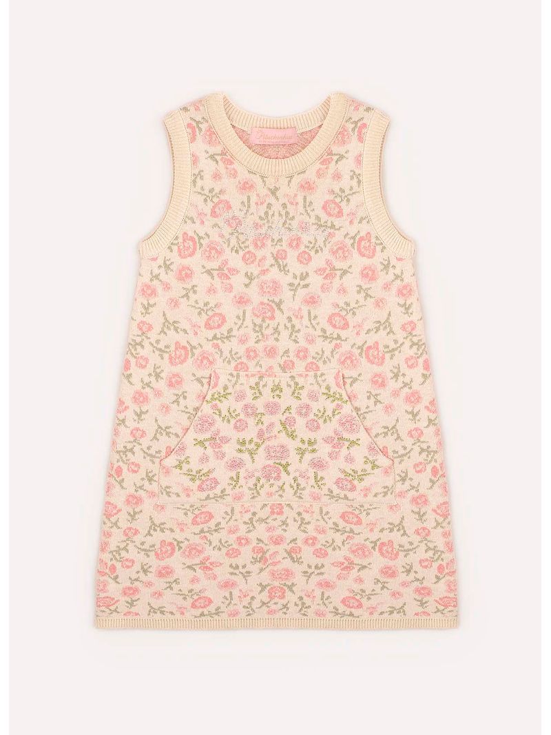 Vestido_Tricot_Regata_Floral_Bolso_Canguru