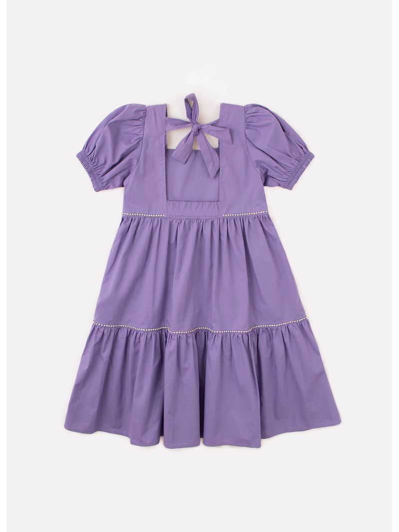 Vestido-Tricoline-Babados-Bufante