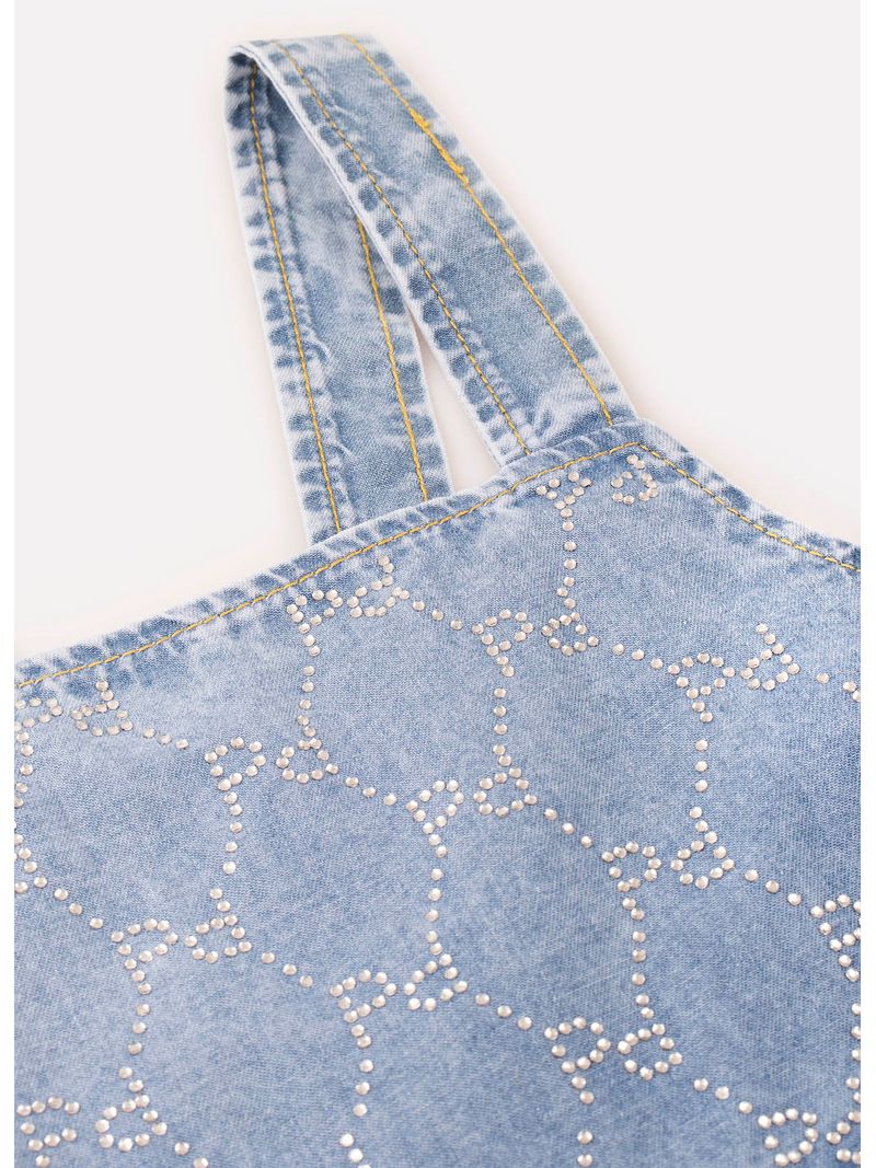 Vestido-Jeans-Fino-Monograma-Cristal