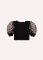 Blusa-Canelada-Manga-Bufante-Tule