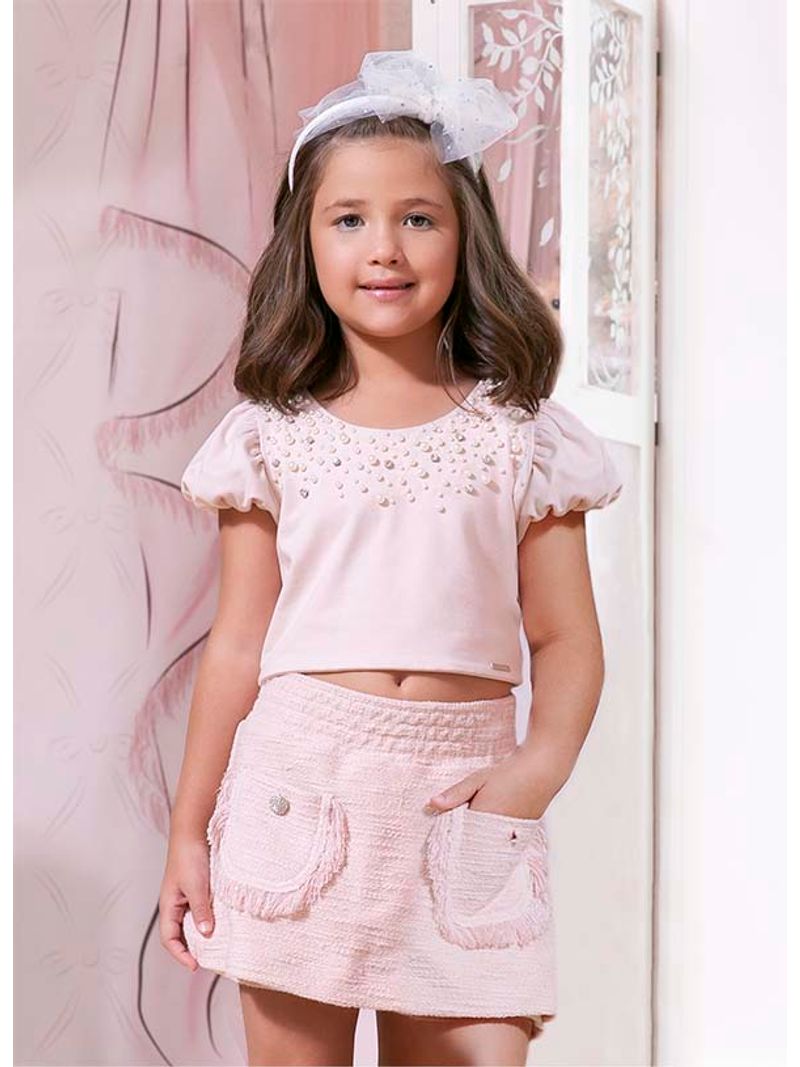 Saia_Short_Bouclet_Bolsos_Franjas_Botoes_Joia