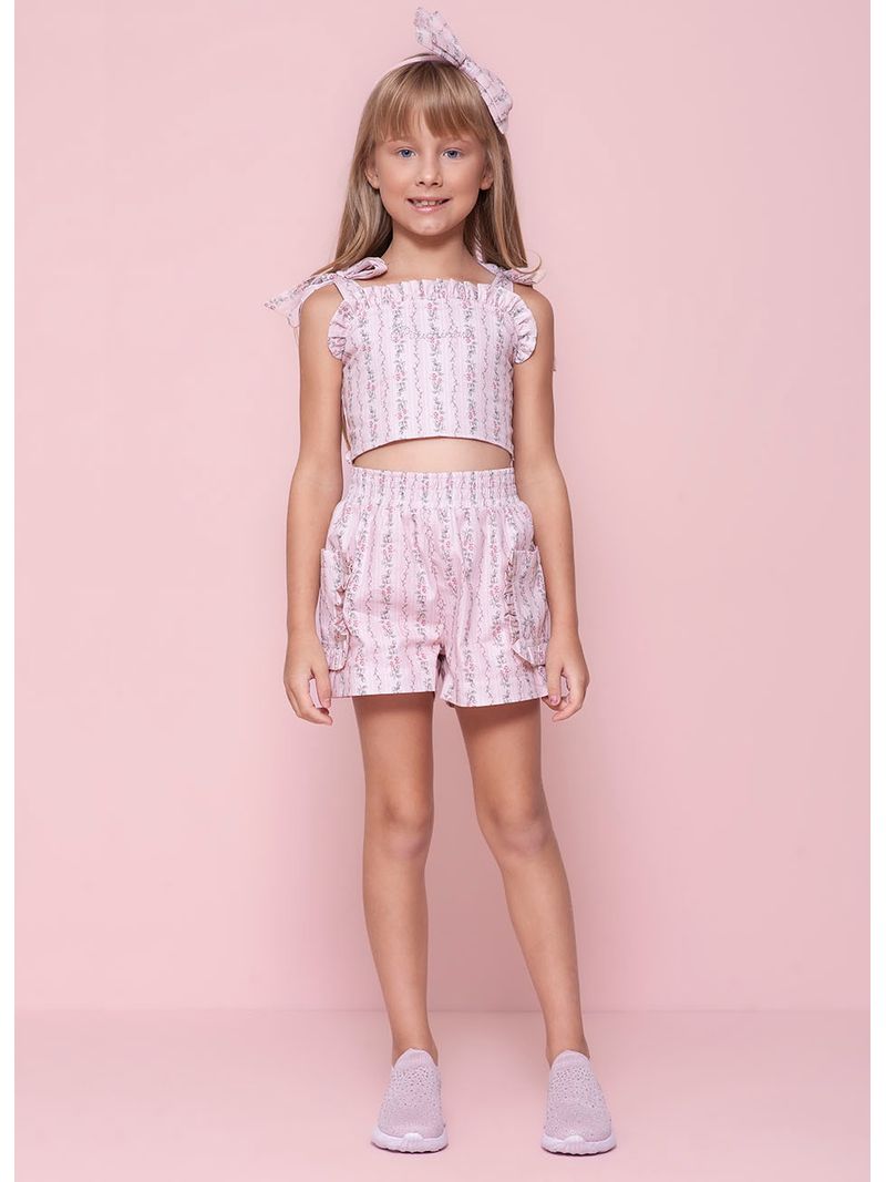 Short_Algodao_Floral_Listrado