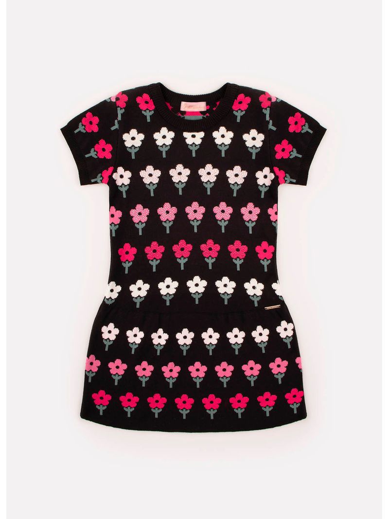 Vestido_Tricot_Jacquard_Flores