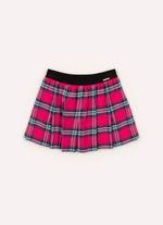 Saia_Short_Plissada_Xadrez