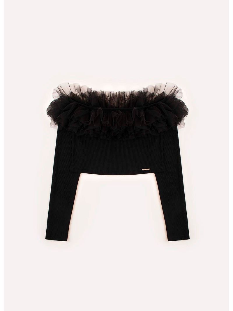 Blusa_Canelada_Decote_Tule