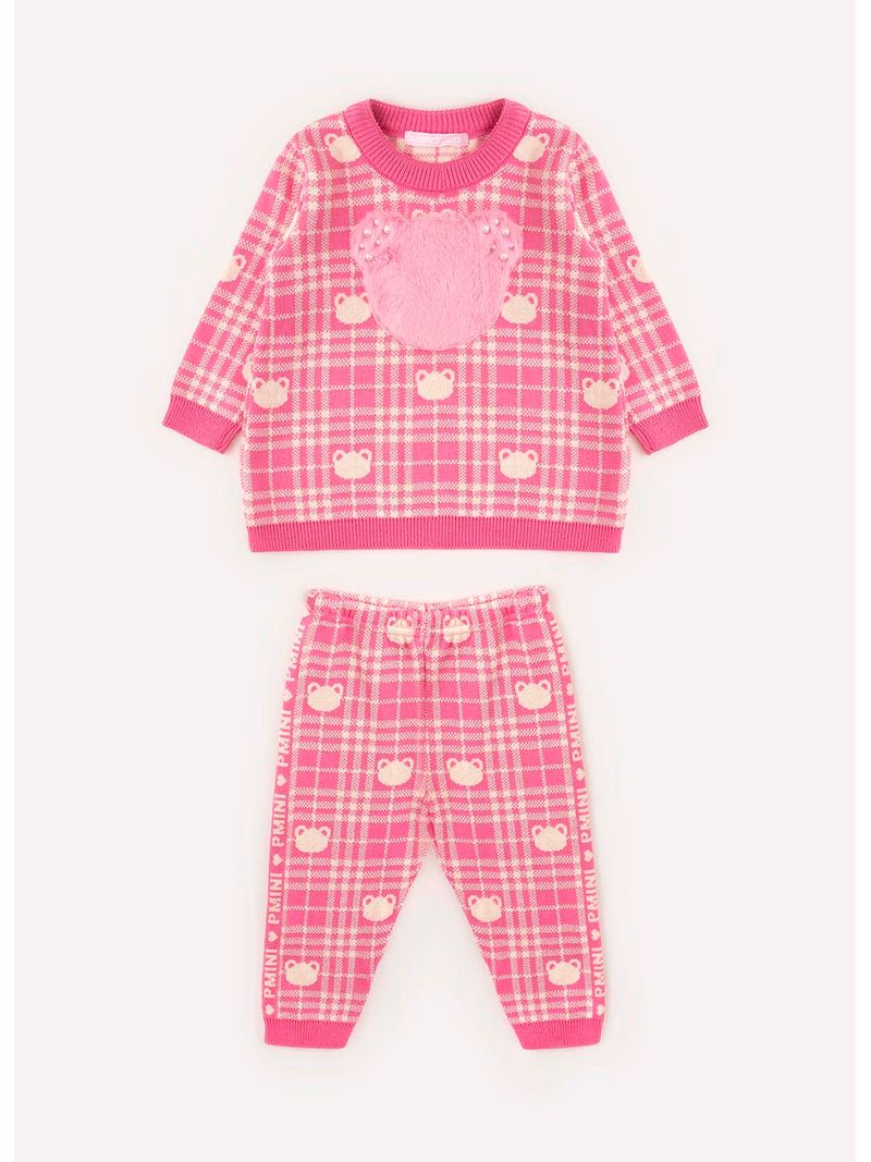 Conjunto_Tricot_Blusa_Xadrez_Ursinha