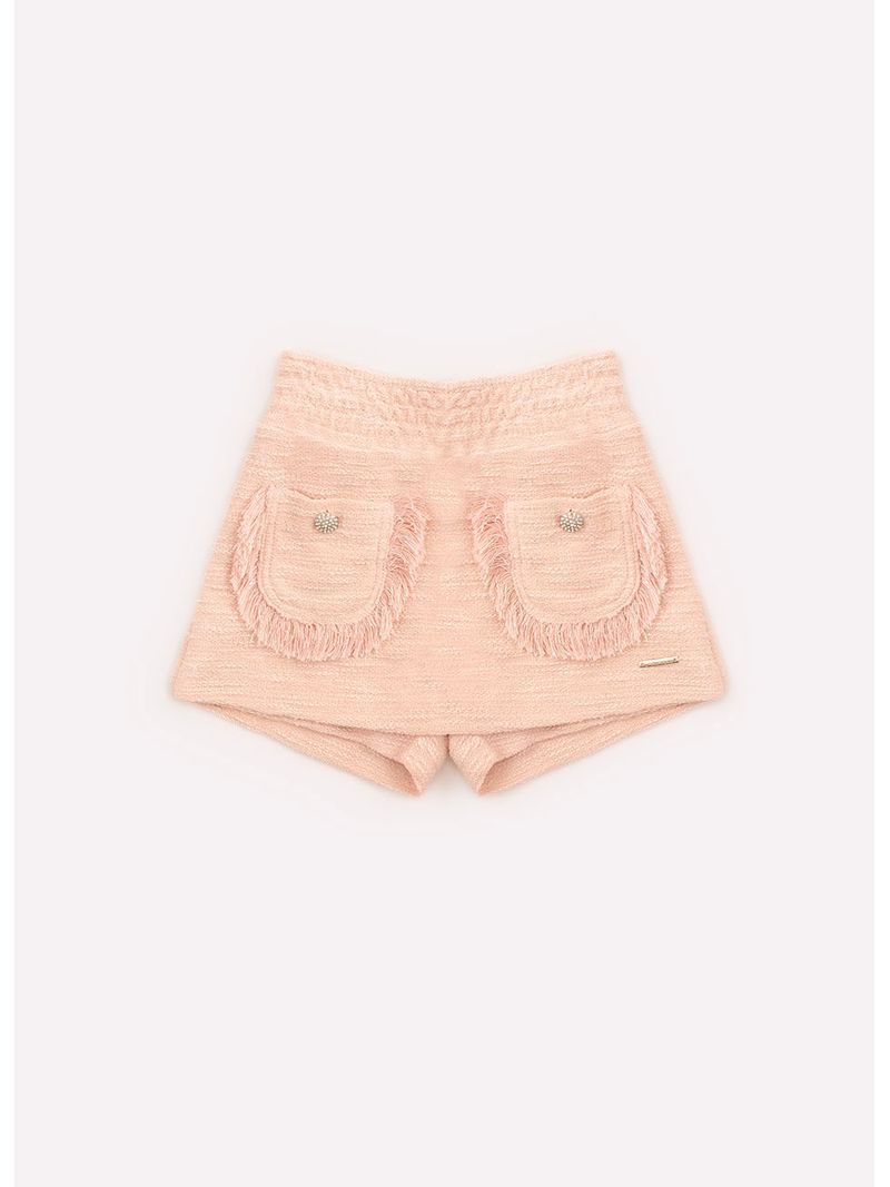 Saia_Short_Bouclet_Bolsos_Franjas_Botoes_Joia