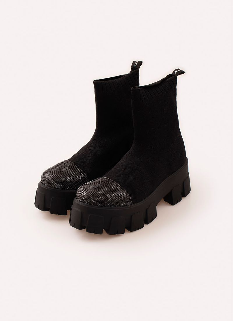 Bota tratorada deals stretch black