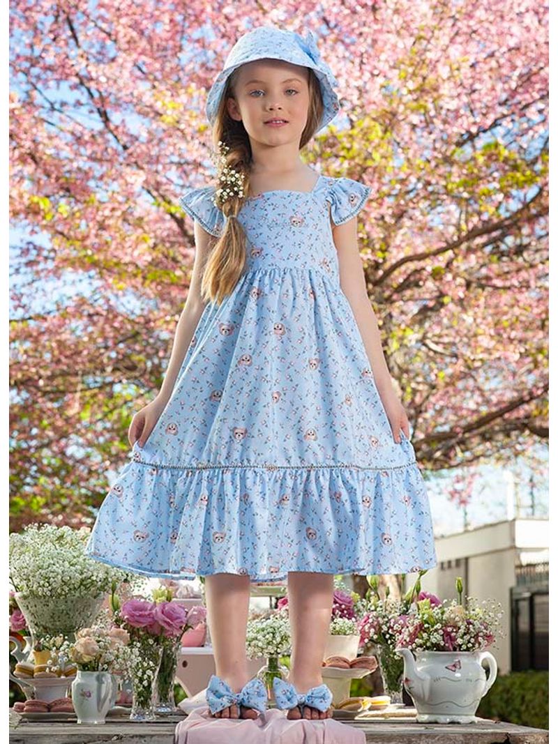 Vestido_Algodao_Floral_Ursas_Babado