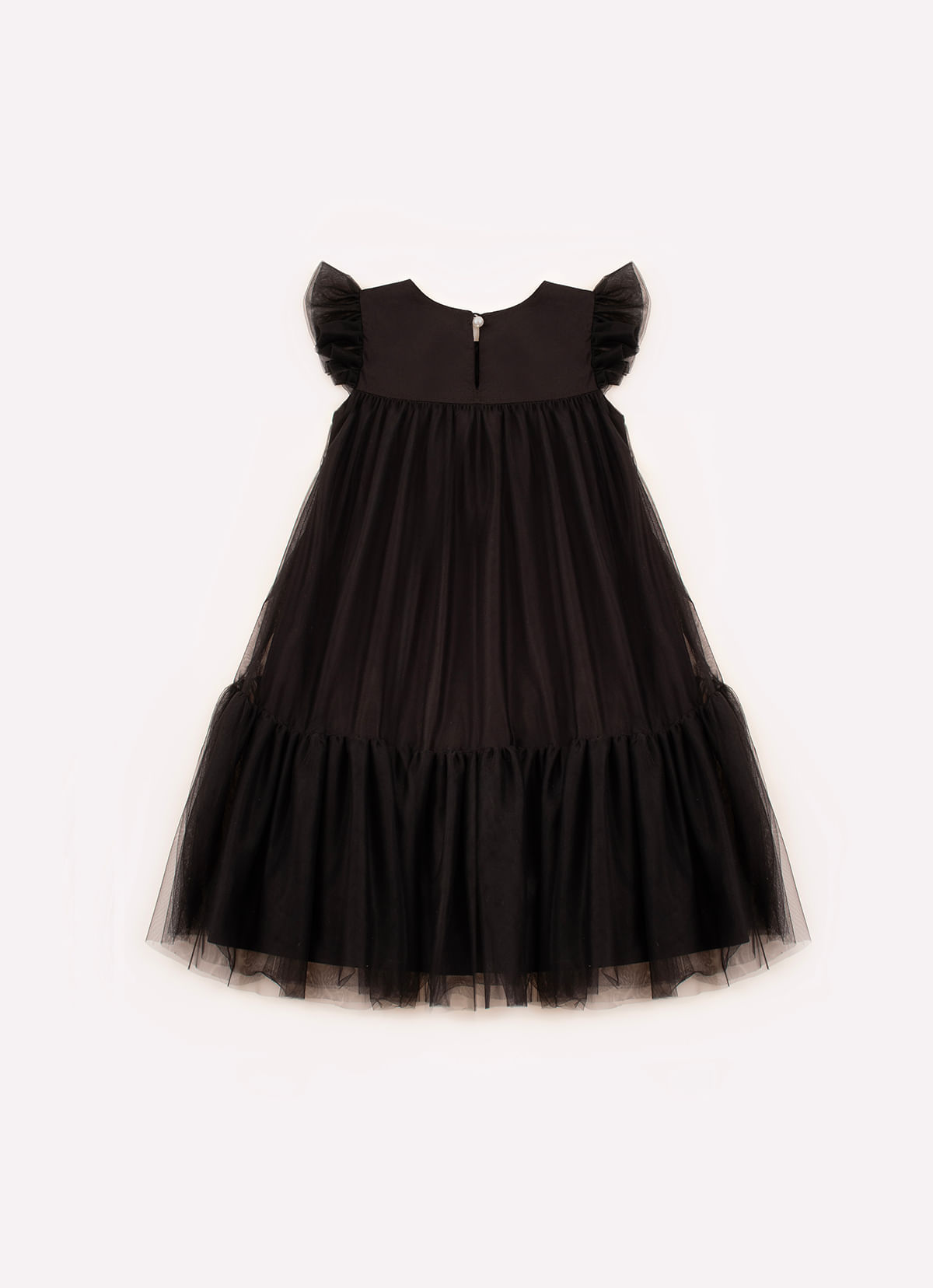 Tulle Ruffle Lace Puffer Dress - Pituchinhus | Official Online Store ...