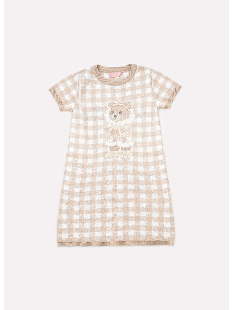 Vestido_Tricot_Xadrez_Ursa