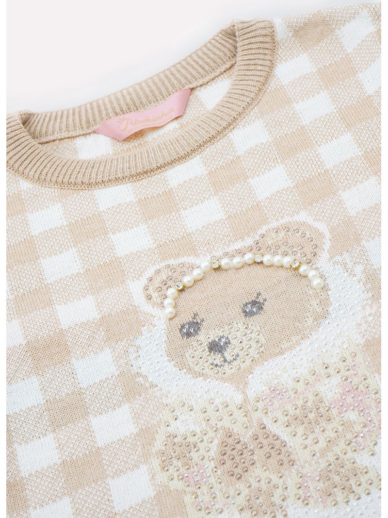 Vestido_Tricot_Xadrez_Ursa