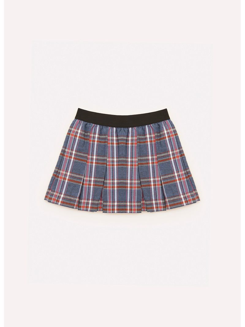 Saia_Short_Xadrez_Pregas