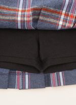 Saia_Short_Xadrez_Pregas