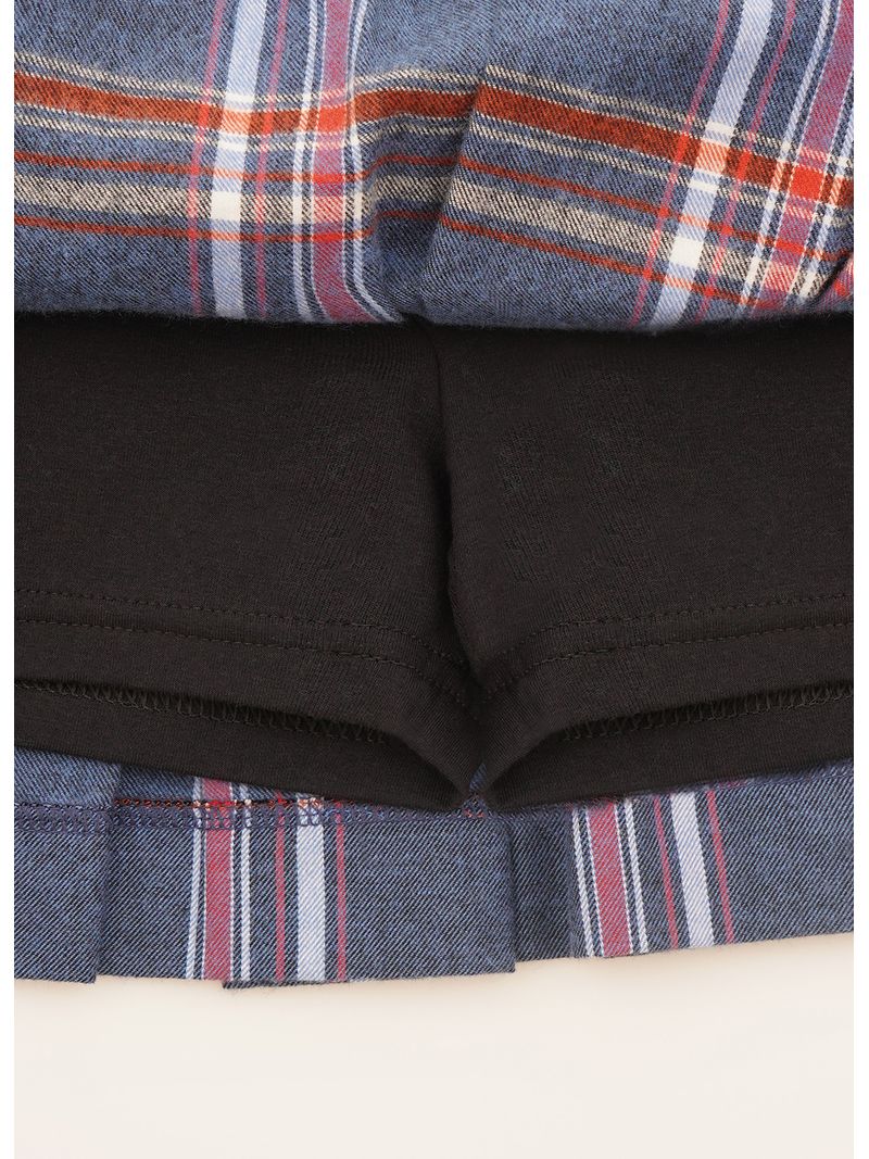 Saia_Short_Xadrez_Pregas