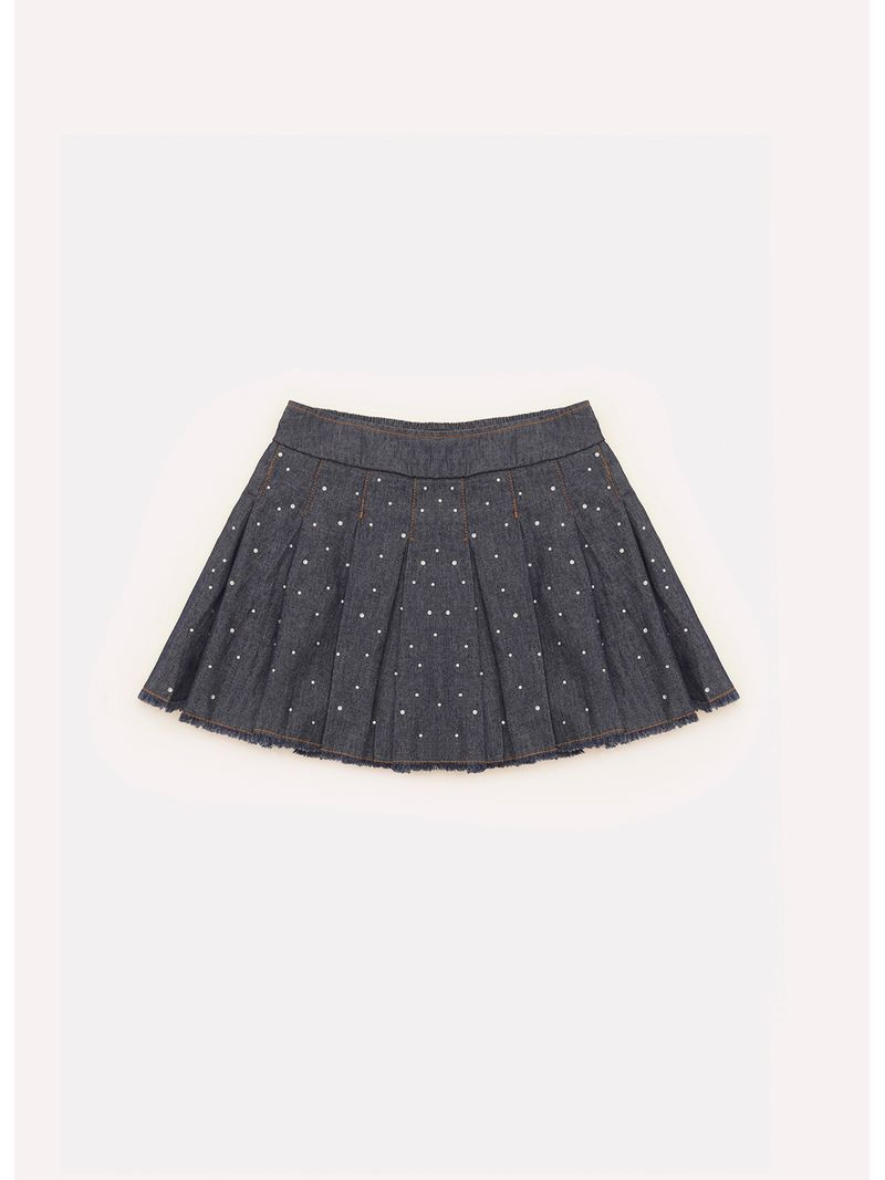 Saia_Short_Jeans_Pregas_Cristais