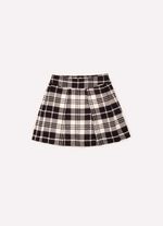 Saia_Short_Xadrez_Plissada