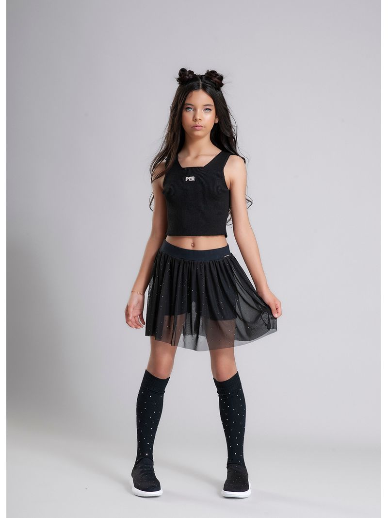 Saia_Short_Tule_Cristais