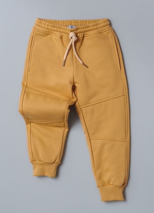 Calça Moletom Recortes For Boys Ocre