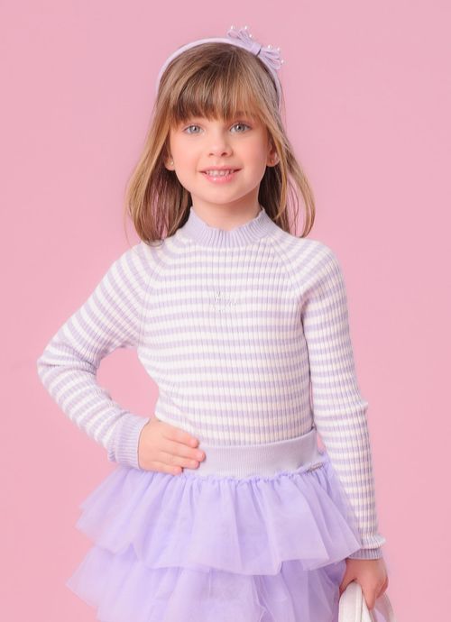 Blusa Tricot Canelada Listrada