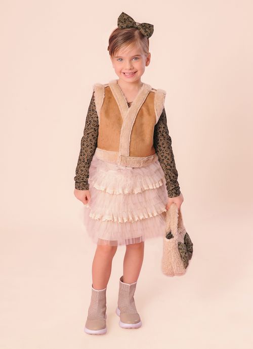 Saia Short Ribana Com Cinto Ninive