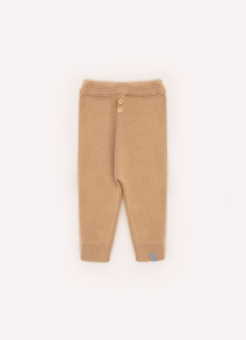 Calça Tricot Malha Botões For Boys